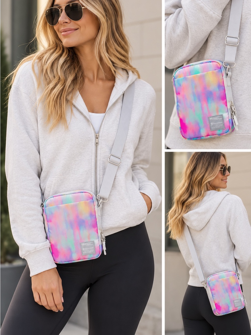 LULULEMON- Tie-Dye Pastel Crossbody easy access bag